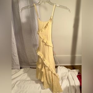 Girls joyfolie yellow maxi dress. Worn once. Size 4